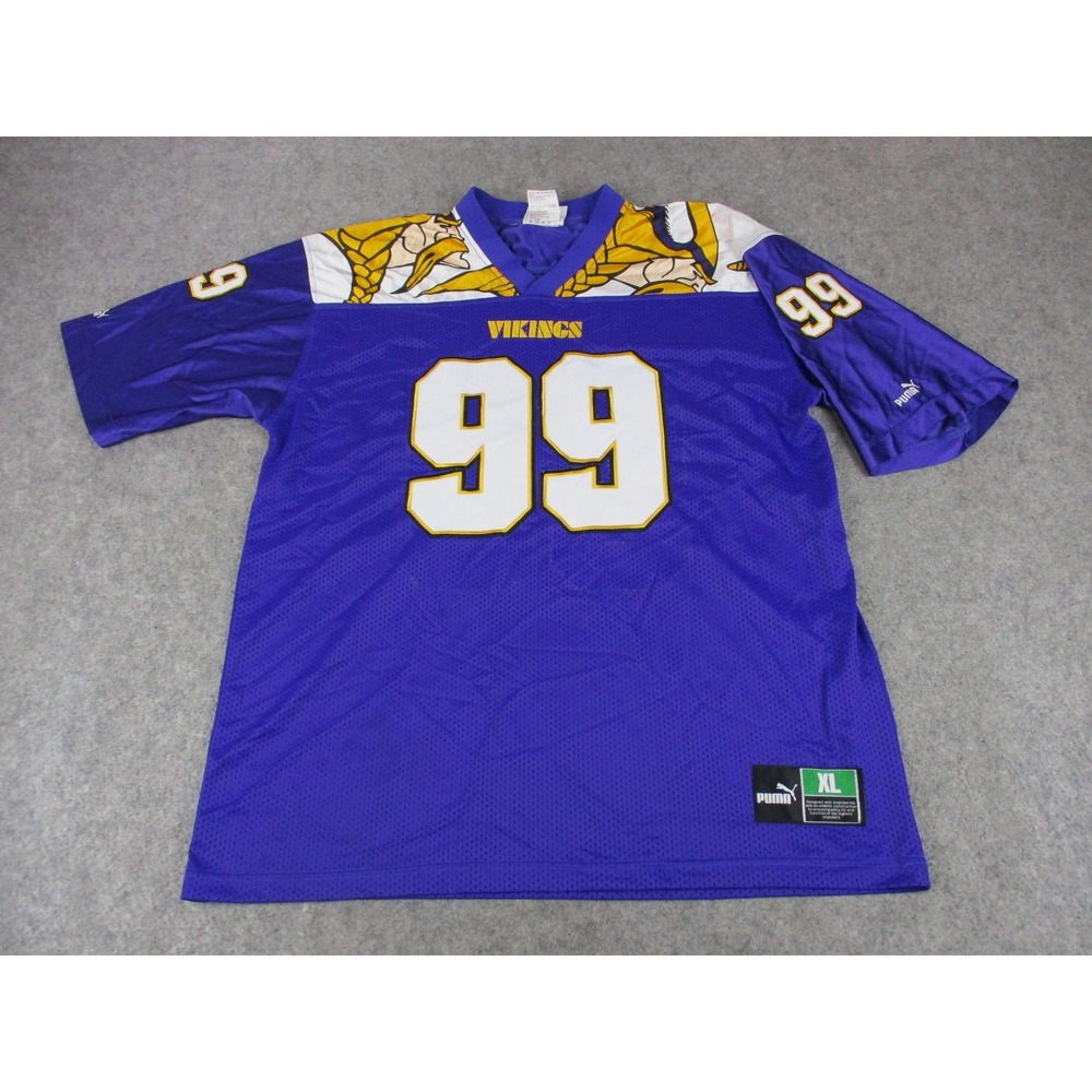 VTG Minnesota Vikings Football‎ Jersey Mens Extra Large Purple NFL Football Puma
